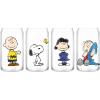 Silver Buffalo Peanuts Featuring Charlie Brown, Snoopy, Woodstock, Lucy, and Linus 4 Pack Pint Can Glass Set, 16 Ounces(Peanuts)