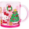 Silver Buffalo Sanrio Hello Kitty Holiday Glitter Glass Coffee Mug, 17.5 Ounces