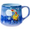 Silver Buffalo SpongeBob Poses Floral Reactive Glaze Tapered Pottery Mug 18 Ounces