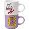 Silver Buffalo The Office Icons and Logo 2pk Ceramic Mug Stack, 13 Ounces(Friends 2pk Mug Stack)