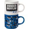 Silver Buffalo The Office Icons and Logo 2pk Ceramic Mug Stack, 13 Ounces(The Office 2pk Mug Stack)