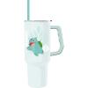 Silver Buffalo Pokémon Stainless Steel Tumbler with Handle Featuring Squirtle, Fits in Standard Cup Holder, 40 Ounces(Bulbasaur Pokemon)