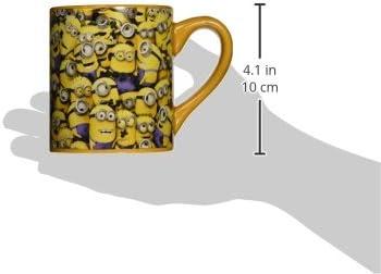 imageSilver Buffalo Universals Despicable Me Cluttered Minions Ceramic Coffee Mug 14 Ounces1 Count Pack of 12