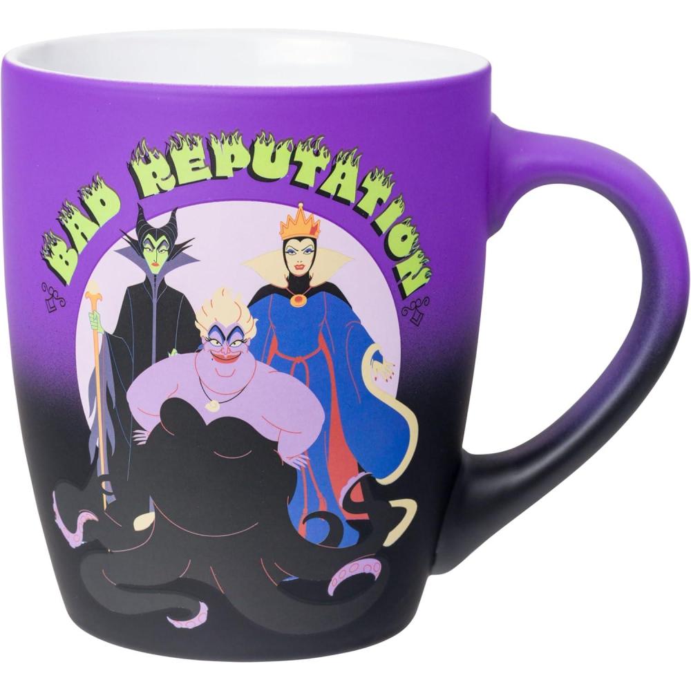 imageSilver Buffalo Disney Villain Forest Silhouette Featuring Snow White and Evil Queen Laser Matte Ceramic Mug 20 OuncesBad Reputation
