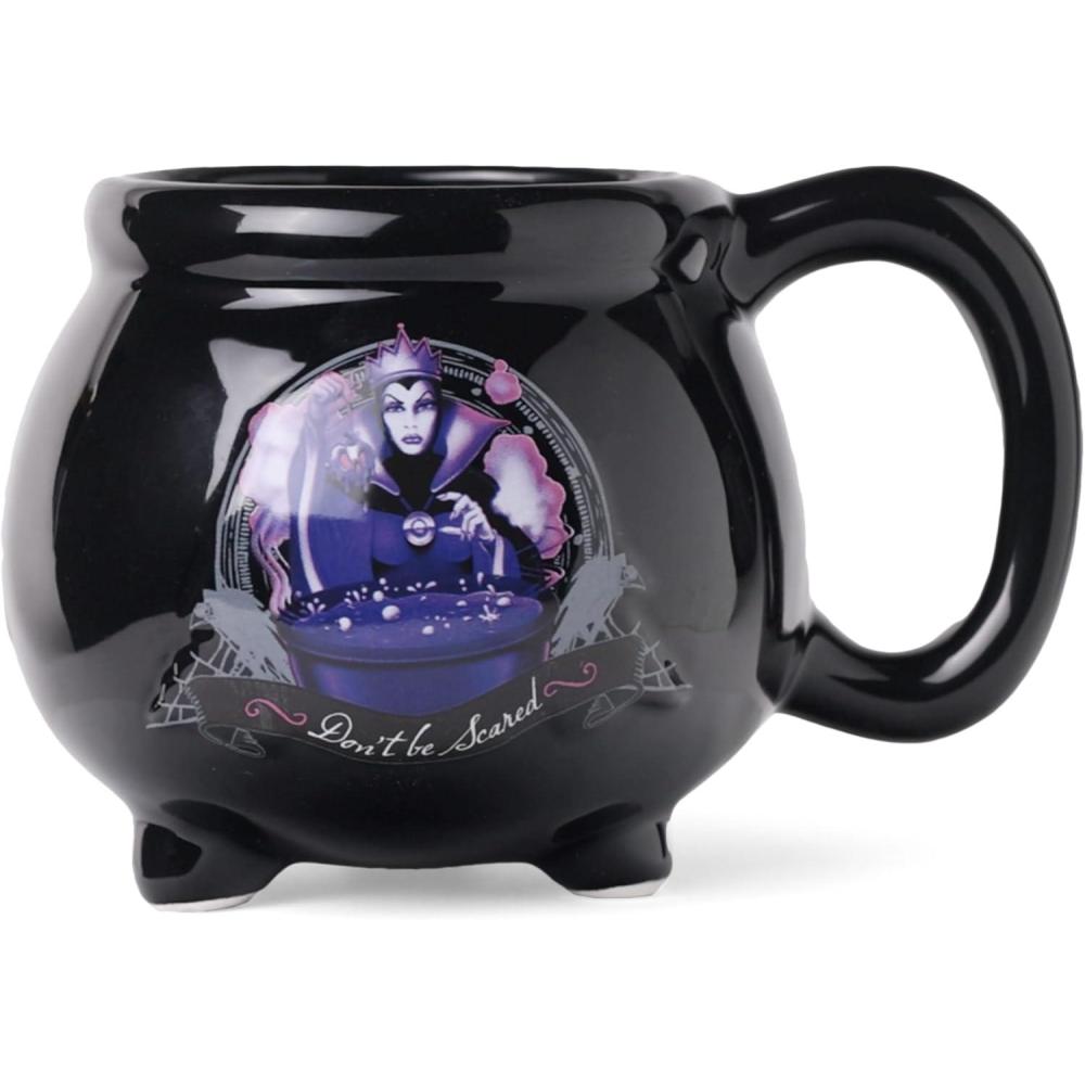 imageSilver Buffalo Disney Villain Forest Silhouette Featuring Snow White and Evil Queen Laser Matte Ceramic Mug 20 OuncesThe Evil Queen