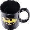 Silver Buffalo Batman Yellow Stripe Logo Wax Resist Pottery Ceramic Mug, 15 Ounces(15 Ounces (Pack of 12))