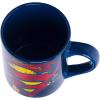 Silver Buffalo DC Comics Batman Logo Ceramic Mug, 20 Ounces(14oz Superman Splatter Paint Logo)