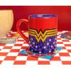 Silver Buffalo DC Comics Batman Logo Ceramic Mug, 20 Ounces(Blue Gold Red)