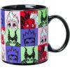 Silver Buffalo Disney Villain Forest Silhouette Featuring Snow White and Evil Queen Laser Matte Ceramic Mug, 20 Ounces(Peeking Faces Grid)