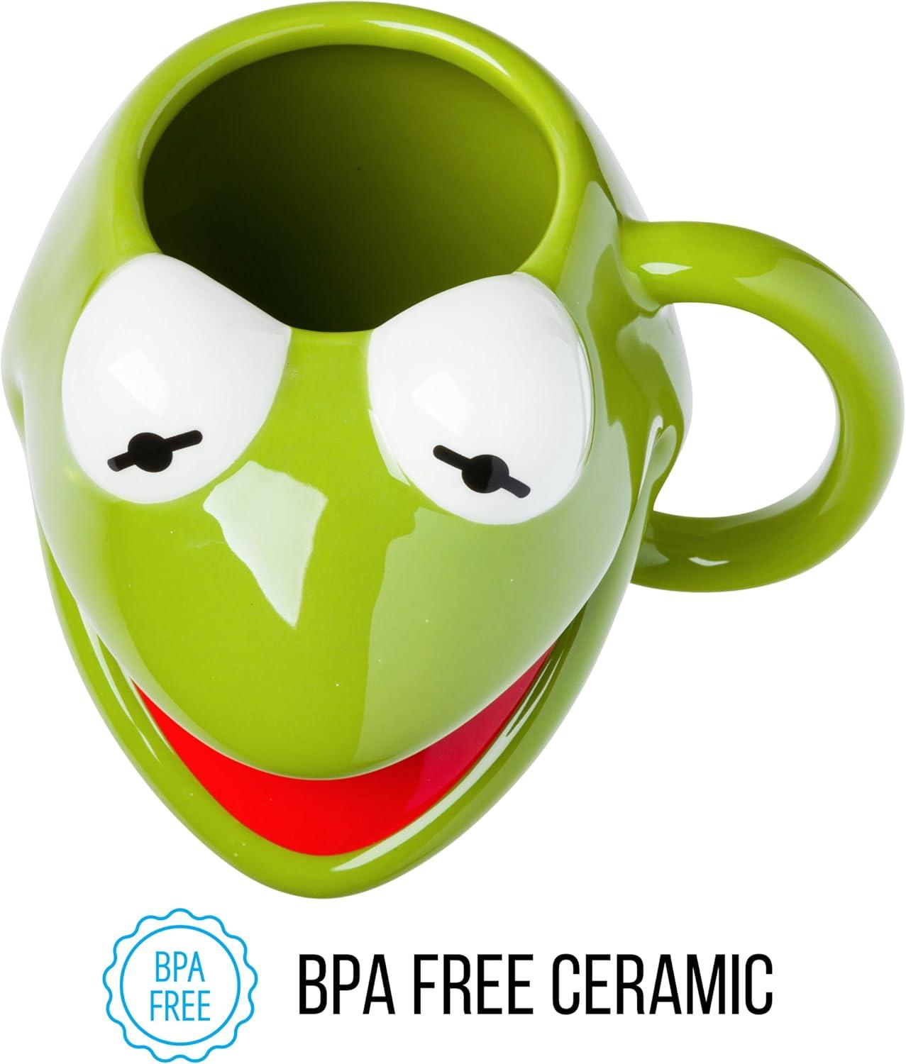 imageSilver Buffalo ScoobyDoo 3D Sculpted Ceramic Mug 20 OuncesMuppets Kermit the Frog