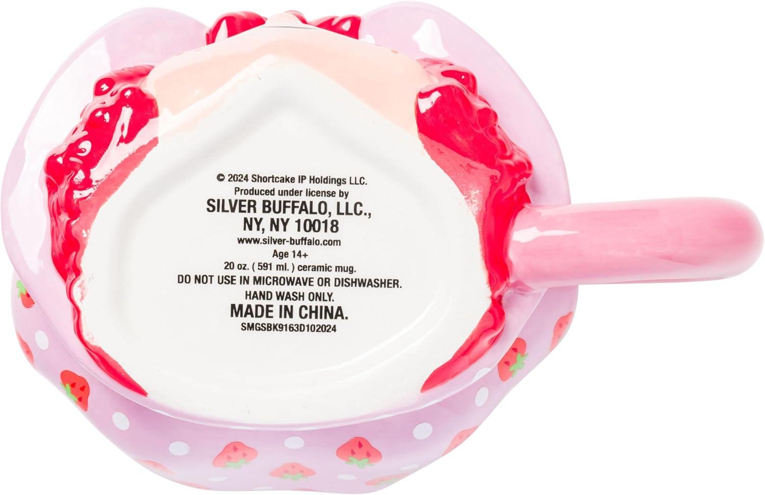 imageSilver Buffalo ScoobyDoo 3D Sculpted Ceramic Mug 20 OuncesStrawberry Shortcake