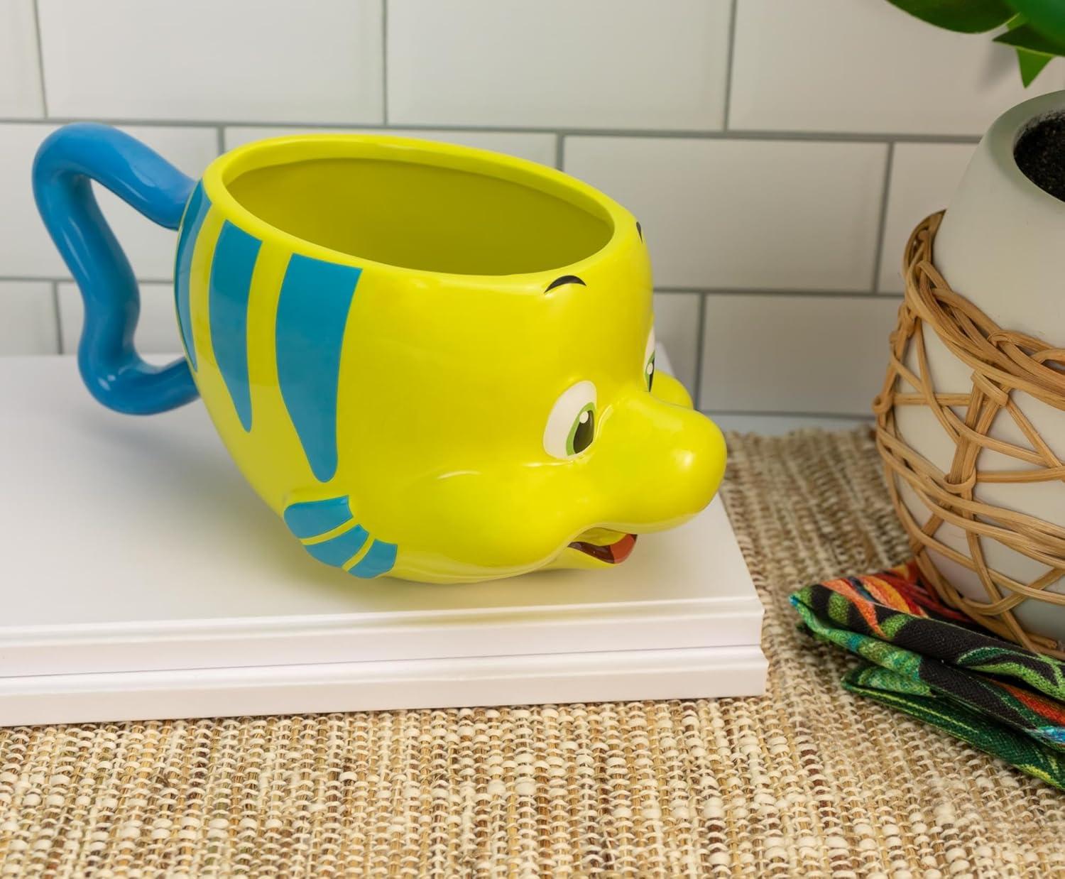 imageSilver Buffalo ScoobyDoo 3D Sculpted Ceramic Mug 20 OuncesThe Little Mermaid Flounder