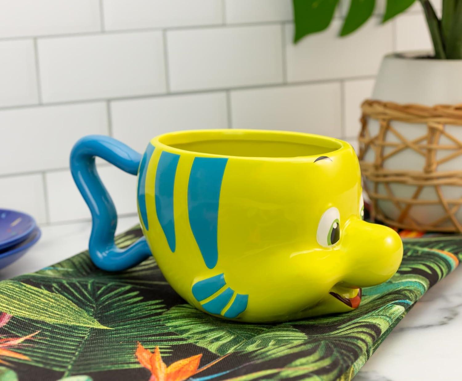 imageSilver Buffalo ScoobyDoo 3D Sculpted Ceramic Mug 20 OuncesThe Little Mermaid Flounder