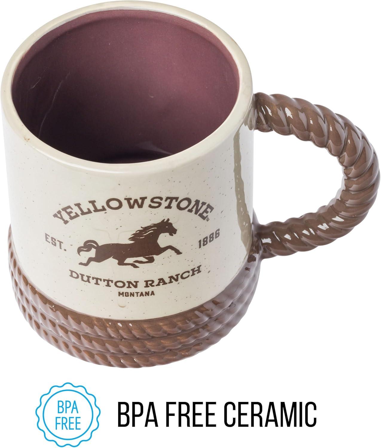 imageSilver Buffalo ScoobyDoo 3D Sculpted Ceramic Mug 20 OuncesYellowstone Dutton Ranch