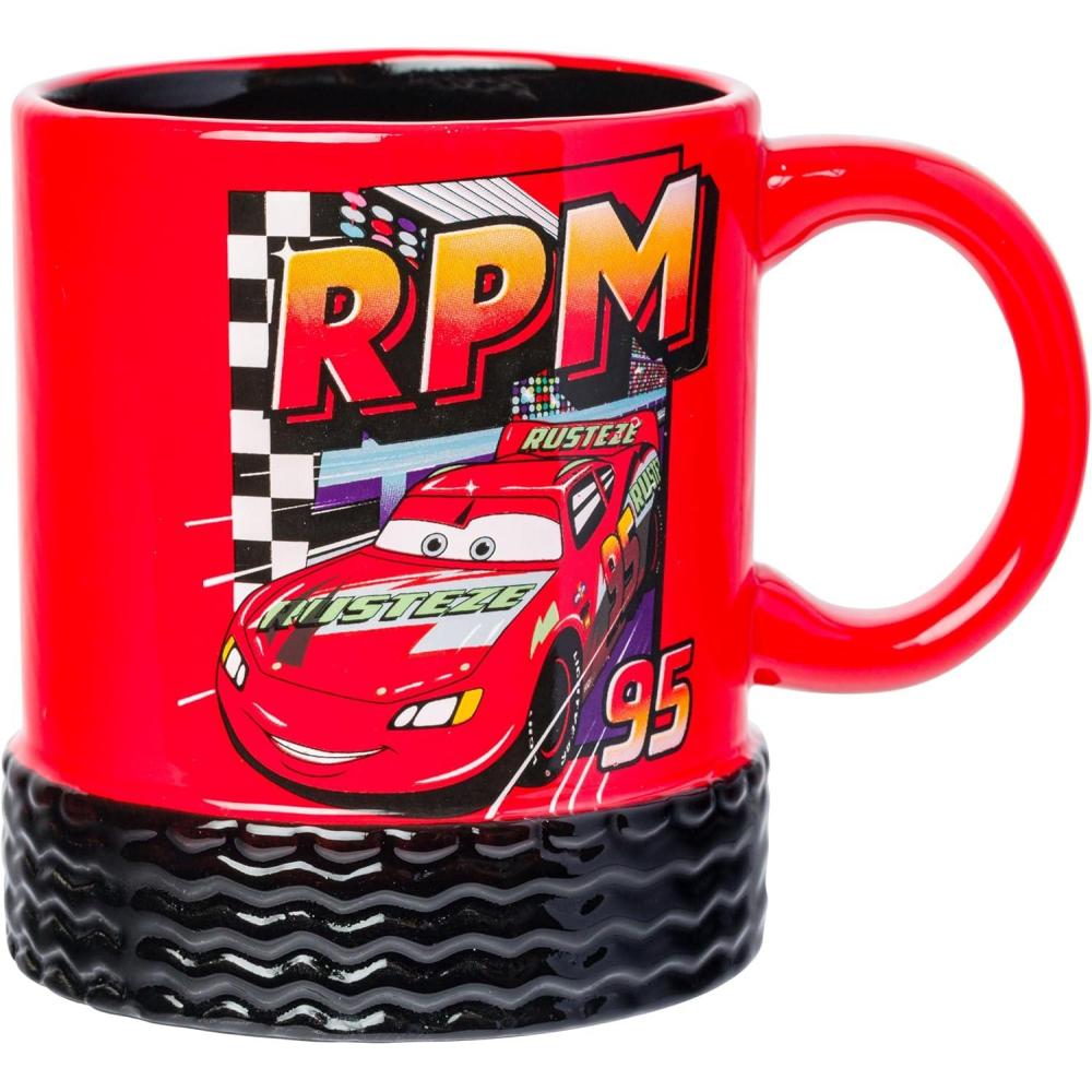 imageSilver Buffalo ScoobyDoo 3D Sculpted Ceramic Mug 20 OuncesCars Lightning McQueen