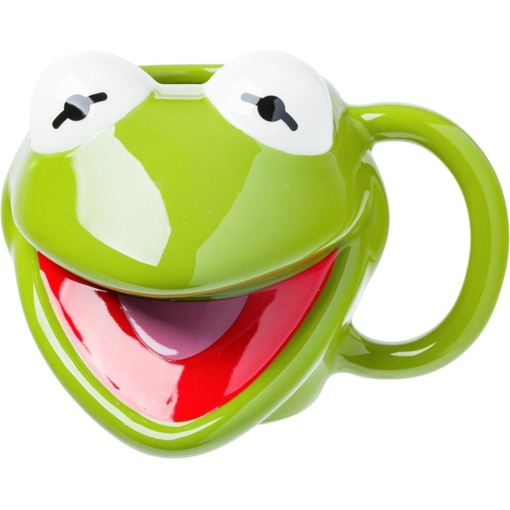 imageSilver Buffalo ScoobyDoo 3D Sculpted Ceramic Mug 20 OuncesMuppets Kermit the Frog