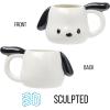 Silver Buffalo Sanrio Hello Kitty and Friends Pochacco Ceramic 3D Sculpted Mug, 20 Ounces