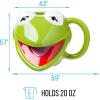 Silver Buffalo Scooby-Doo 3D Sculpted Ceramic Mug, 20 Ounces(Muppets: Kermit the Frog)