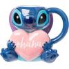 Silver Buffalo Scooby-Doo 3D Sculpted Ceramic Mug, 20 Ounces(Lilo and Stitch: Holding Heart Ohana)