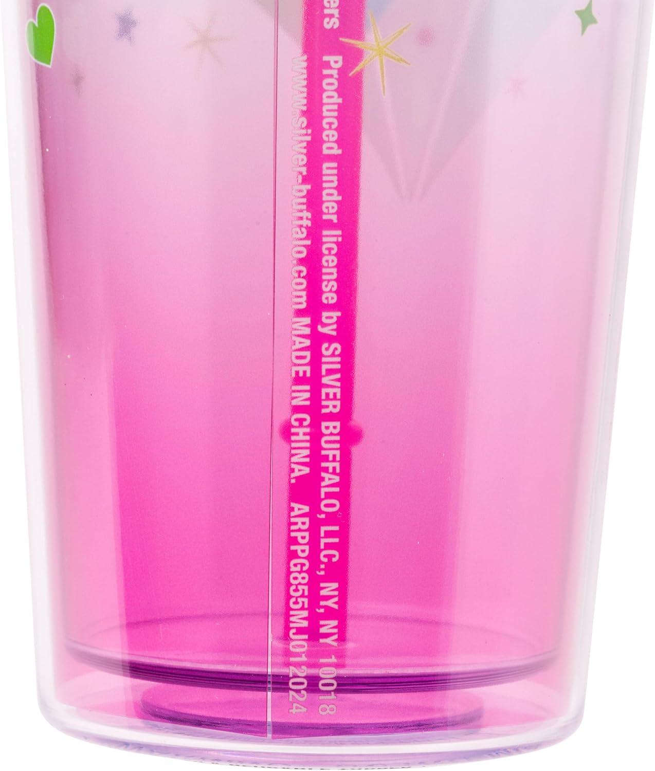 imageSilver Buffalo Sanrio Hello Kitty And Friends Featuring Kuromi and Little Twin Stars Plastic Cold Cup with Lid and Topper Straw 24 ouncesThe Powerpuff Girls Original