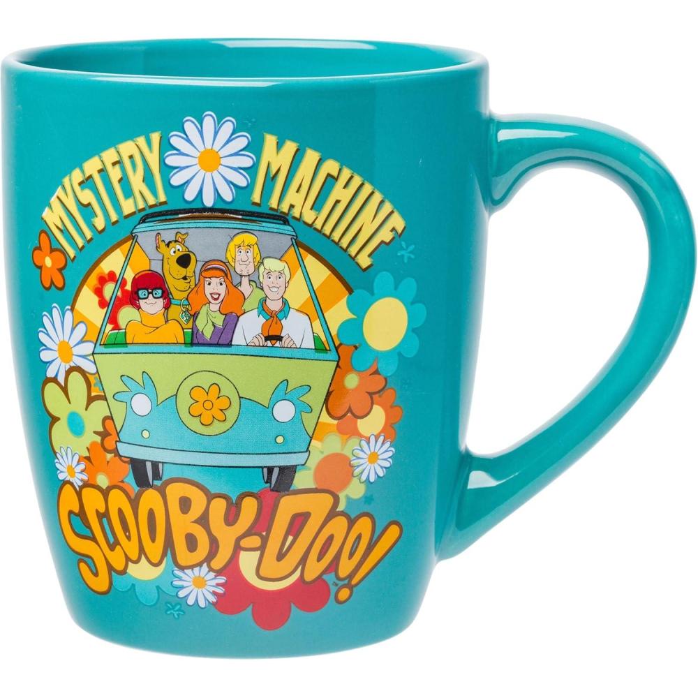 imageSilver Buffalo Scooby Doo Scared Shaggy Scooby Double Walled Stainless Steel Tumbler w Straw 20 OuncesMystery Machine
