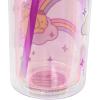 Silver Buffalo Hello Kitty Friends Rainbows and Clouds, Plastic Tall Cold Cup with Lid and Straw, 20 Ounces