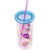 Silver Buffalo Hello Kitty Friends Rainbows and Clouds, Plastic Tall Cold Cup with Lid and Straw, 20 Ounces