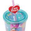 Silver Buffalo Sanrio Hello Kitty And Friends Featuring Kuromi and Little Twin Stars Plastic Cold Cup with Lid and Topper Straw, 24 ounces(Care Bears Multi Bear All Over)