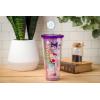 Silver Buffalo Sanrio Hello Kitty And Friends Featuring Kuromi and Little Twin Stars Plastic Cold Cup with Lid and Topper Straw, 24 ounces(Hello Kitty  Kuromi  and Little Twin Stars)