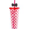 Silver Buffalo Sanrio Hello Kitty And Friends Featuring Kuromi and Little Twin Stars Plastic Cold Cup with Lid and Topper Straw, 24 ounces(Hello Kitty Bows and Red Polka Dots)