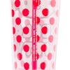 Silver Buffalo Sanrio Hello Kitty And Friends Featuring Kuromi and Little Twin Stars Plastic Cold Cup with Lid and Topper Straw, 24 ounces(Hello Kitty Bows and Red Polka Dots)