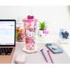 Silver Buffalo Sanrio Hello Kitty And Friends Featuring Kuromi and Little Twin Stars Plastic Cold Cup with Lid and Topper Straw, 24 ounces(Hello Kitty Bow and Pink Polka Dots)