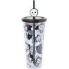 Silver Buffalo Sanrio Hello Kitty And Friends Featuring Kuromi and Little Twin Stars Plastic Cold Cup with Lid and Topper Straw, 24 ounces(Hello Kitty and Friends Halloween Skeleton)