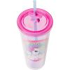 Silver Buffalo Sanrio Hello Kitty And Friends Featuring Kuromi and Little Twin Stars Plastic Cold Cup with Lid and Topper Straw, 24 ounces(My Little Pony Starshine)