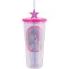 Silver Buffalo Sanrio Hello Kitty And Friends Featuring Kuromi and Little Twin Stars Plastic Cold Cup with Lid and Topper Straw, 24 ounces(My Little Pony Starshine)