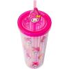 Silver Buffalo Sanrio Hello Kitty And Friends Featuring Kuromi and Little Twin Stars Plastic Cold Cup with Lid and Topper Straw, 24 ounces(My Melody)