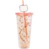 Silver Buffalo Sanrio Hello Kitty And Friends Featuring Kuromi and Little Twin Stars Plastic Cold Cup with Lid and Topper Straw, 24 ounces(Sanrio Hello Kitty Apples and Cinnamon)