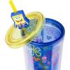 Silver Buffalo Sanrio Hello Kitty And Friends Featuring Kuromi and Little Twin Stars Plastic Cold Cup with Lid and Topper Straw, 24 ounces(Spongebob Squarepants: Jumpin’ Jellyfish)