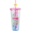 Silver Buffalo Sanrio Hello Kitty And Friends Featuring Kuromi and Little Twin Stars Plastic Cold Cup with Lid and Topper Straw, 24 ounces(The Powerpuff Girls New)