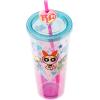 Silver Buffalo Sanrio Hello Kitty And Friends Featuring Kuromi and Little Twin Stars Plastic Cold Cup with Lid and Topper Straw, 24 ounces(The Powerpuff Girls Original)