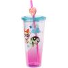 Silver Buffalo Sanrio Hello Kitty And Friends Featuring Kuromi and Little Twin Stars Plastic Cold Cup with Lid and Topper Straw, 24 ounces(The Powerpuff Girls Original)