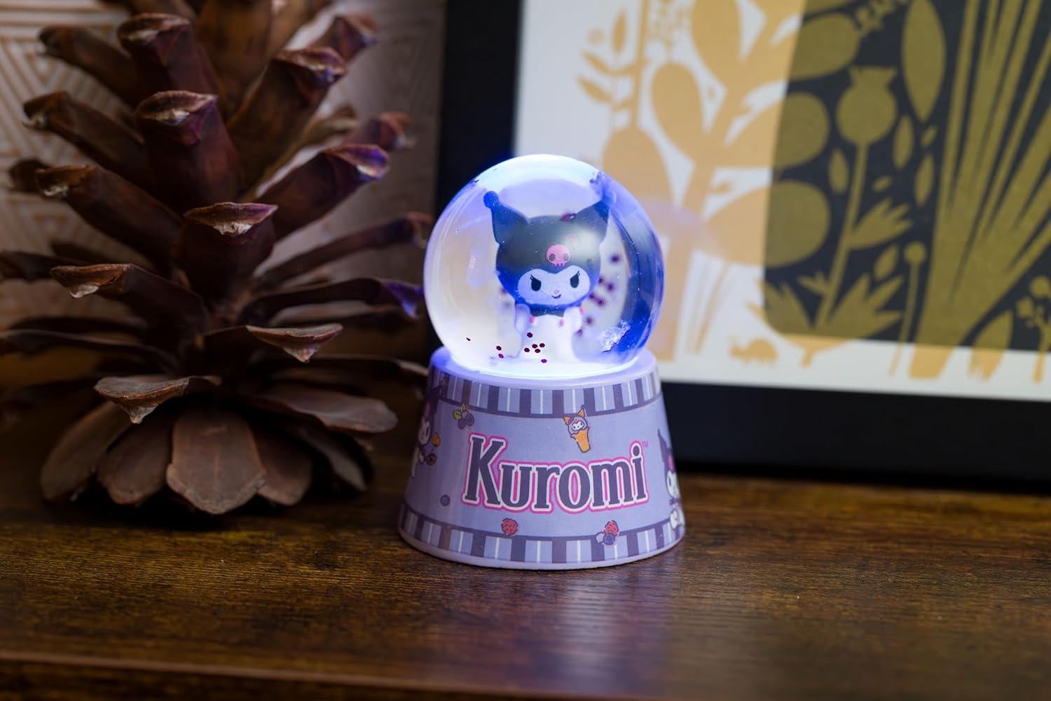 imageSilver Buffalo Sanrio Hello Kitty Merry Jolly Happy Holiday Light Up Snow Globe 100mmPurpleMulti