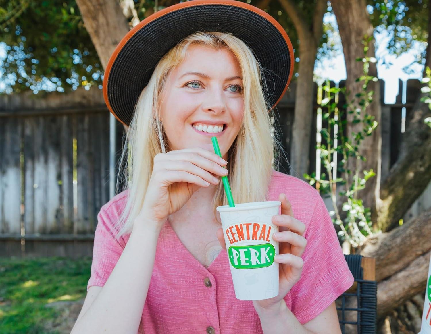 imageSilver Buffalo Sanrios Hello Kitty Kawaii Treats 4pc Reusable Plastic Straw Set10x15x25 PinkGreen