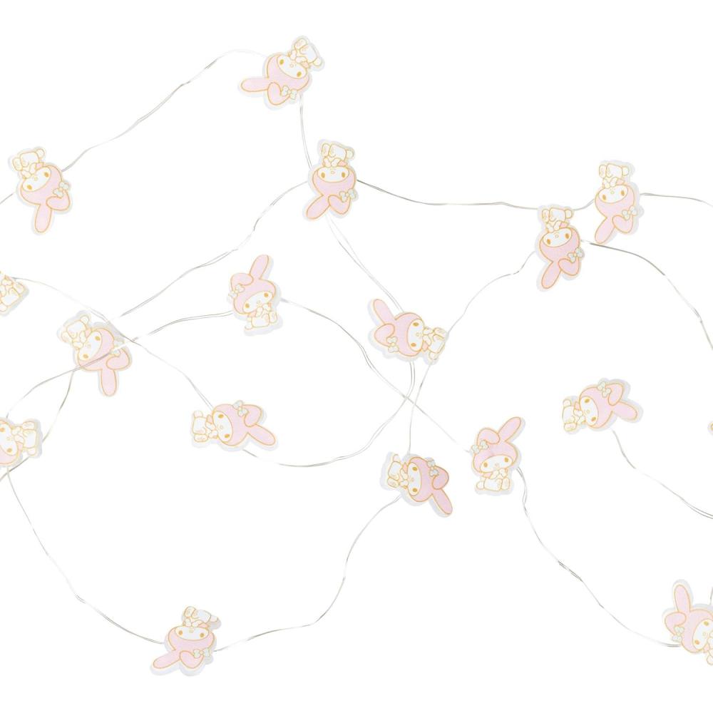 imageSilver Buffalo Hello Kitty Face with Pink Bow 20ct Decorative String Lights 7 Feet Long Battery Powered Batteries Not Included Pink LED Indoor Use OnlyHello Kitty Face With Pink Bow