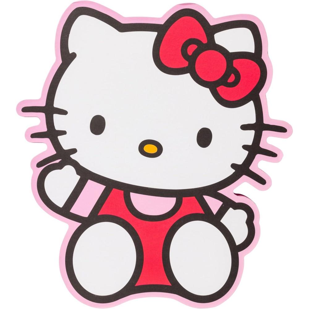 imageSilver Buffalo Sanrio Hello Kitty Large Die Cut MDF Box Wall Sign 7 x 12 x 79