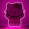 Silver Buffalo Hello Kitty Face with Pink Bow 20ct Decorative String Lights, 7 Feet Long, Battery Powered (Batteries Not Included), Pink LED, Indoor Use Only(Hello Kitty Face LED Neon Light)