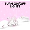 Silver Buffalo Hello Kitty Face with Pink Bow 20ct Decorative String Lights, 7 Feet Long, Battery Powered (Batteries Not Included), Pink LED, Indoor Use Only(Hello Kitty LED Neon Light)