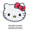 Silver Buffalo Hello Kitty Face with Pink Bow 20ct Decorative String Lights, 7 Feet Long, Battery Powered (Batteries Not Included), Pink LED, Indoor Use Only(Central Perk)