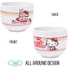 Silver Buffalo Hello Kitty Nissin Ceramic Ramen Bowl with Chopsticks, 20 Ounces