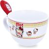 Silver Buffalo Hello Kitty Original More Than Soup Boxed Ceramic Soup Mug with Spoon, 24 Ounces